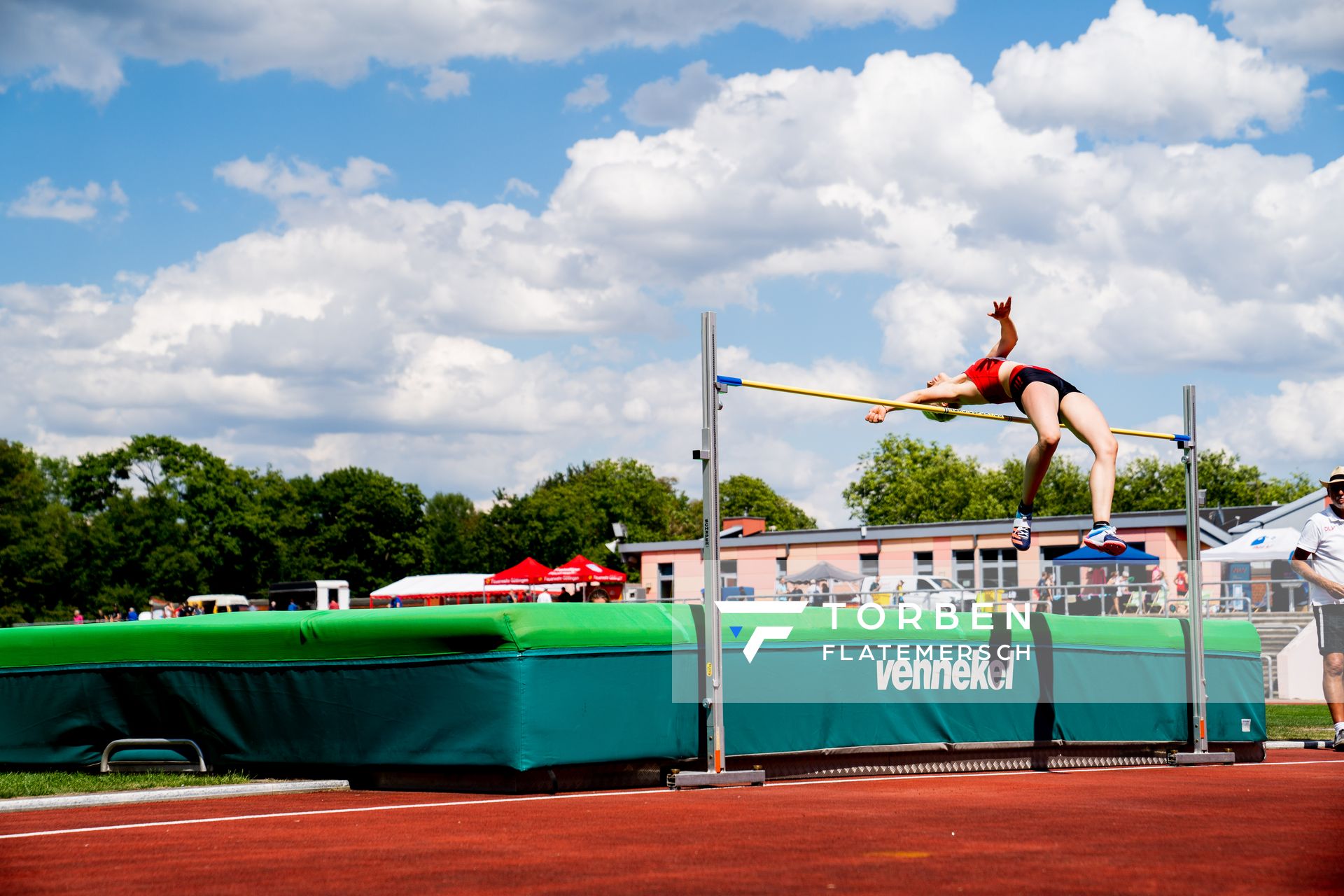 Jelde Jakob (VfL Eintracht Hannover) im Hochsprung am 03.07.2022 waehrend den NLV+BLV Leichtathletik-Landesmeisterschaften im Jahnstadion in Goettingen (Tag 1)